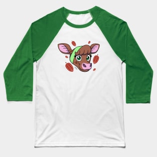 Coco the Chocolate Cow -  Original, Head (Part 1) Baseball T-Shirt